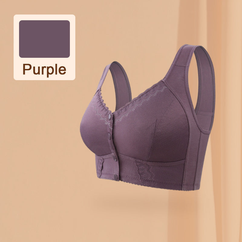 Soutien-gorge sans armature à fermeture frontale – Confort respirant et maintien