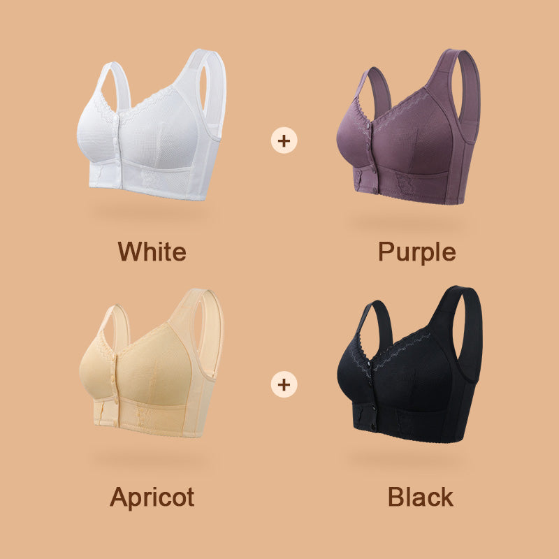 Soutien-gorge sans armature à fermeture frontale – Confort respirant et maintien