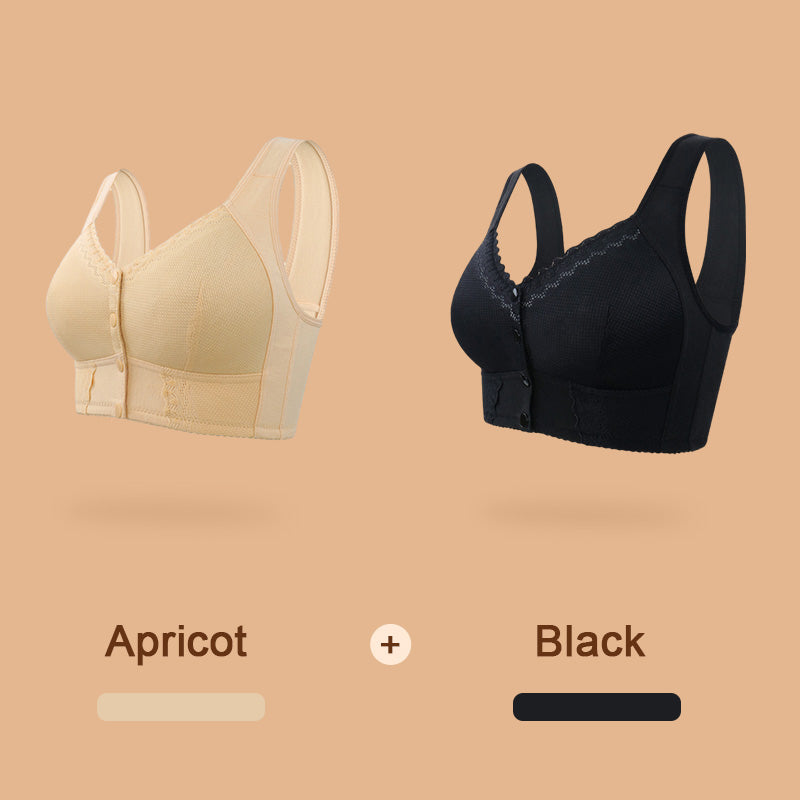 Soutien-gorge sans armature à fermeture frontale – Confort respirant et maintien