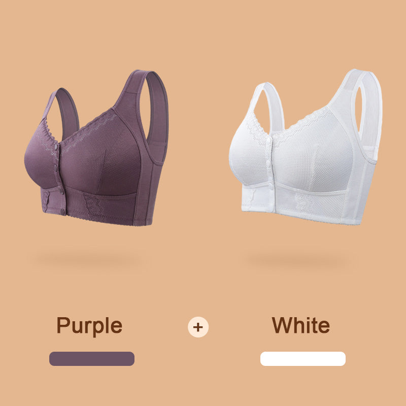 Soutien-gorge sans armature à fermeture frontale – Confort respirant et maintien