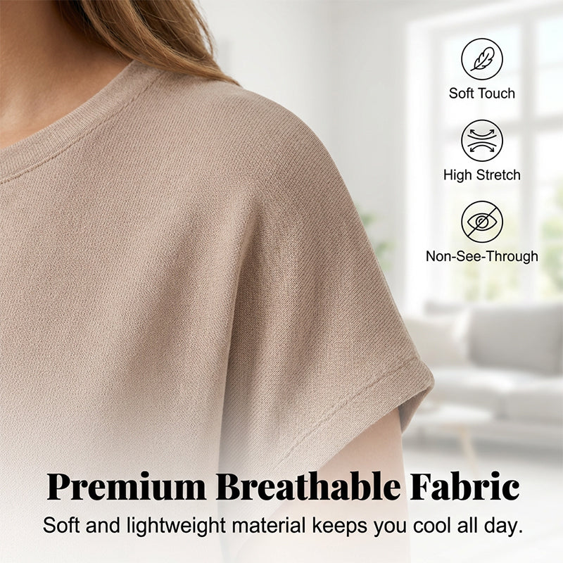 Robe t-shirt femme midi ample avec poches pratiques
