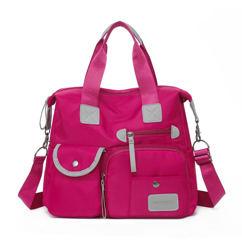 Grand sac tote femme imperméable en nylon avec bandoulière