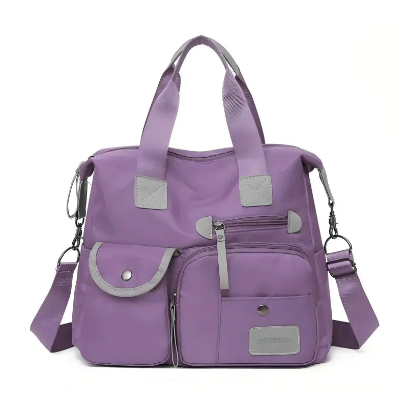 Grand sac tote femme imperméable en nylon avec bandoulière