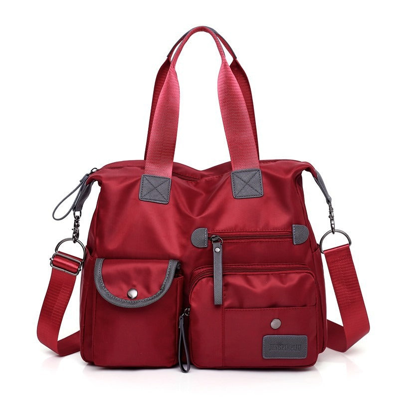 Grand sac tote femme imperméable en nylon avec bandoulière