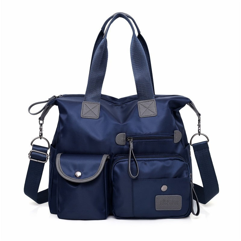 Grand sac tote femme imperméable en nylon avec bandoulière
