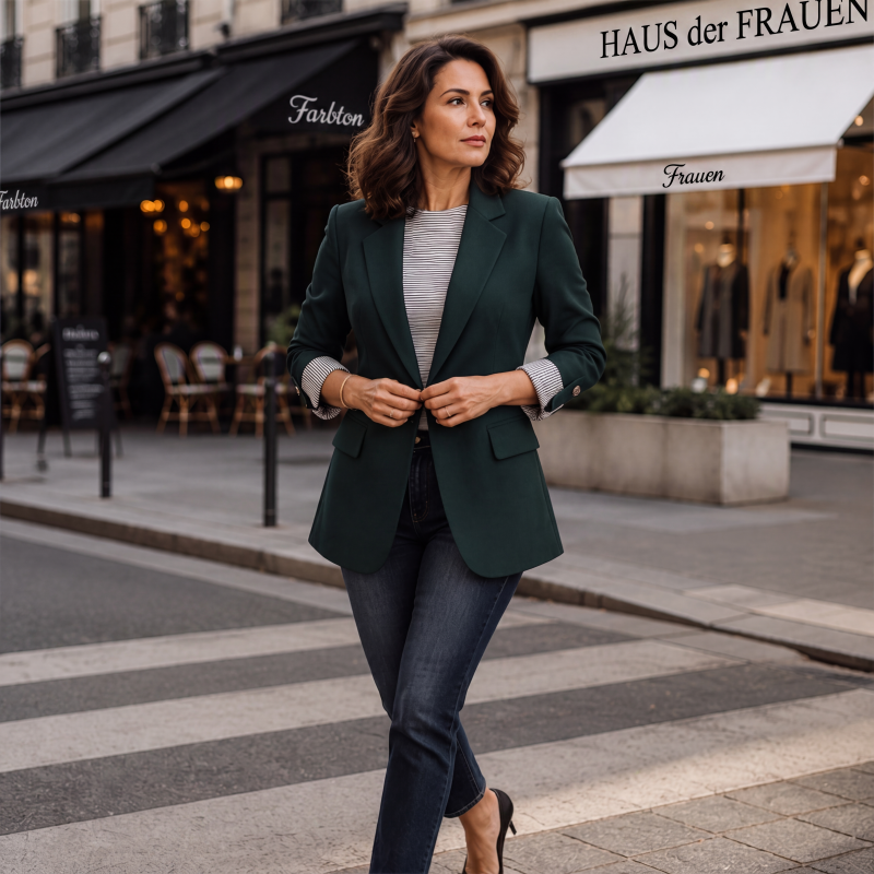 Blazer femme structuré pour look casual chic