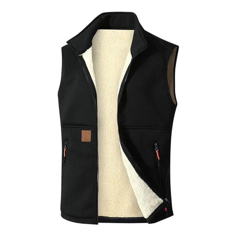 Gilet femme zippé doublé en peluche