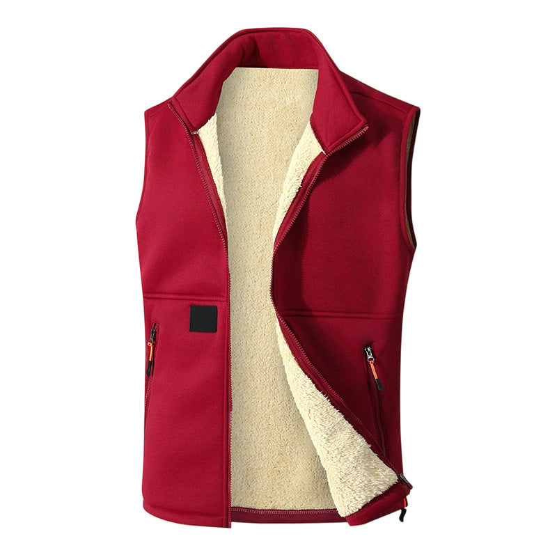 Gilet femme zippé doublé en peluche