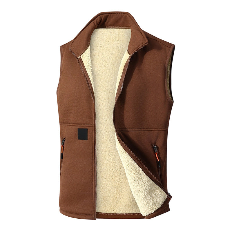Gilet femme zippé doublé en peluche