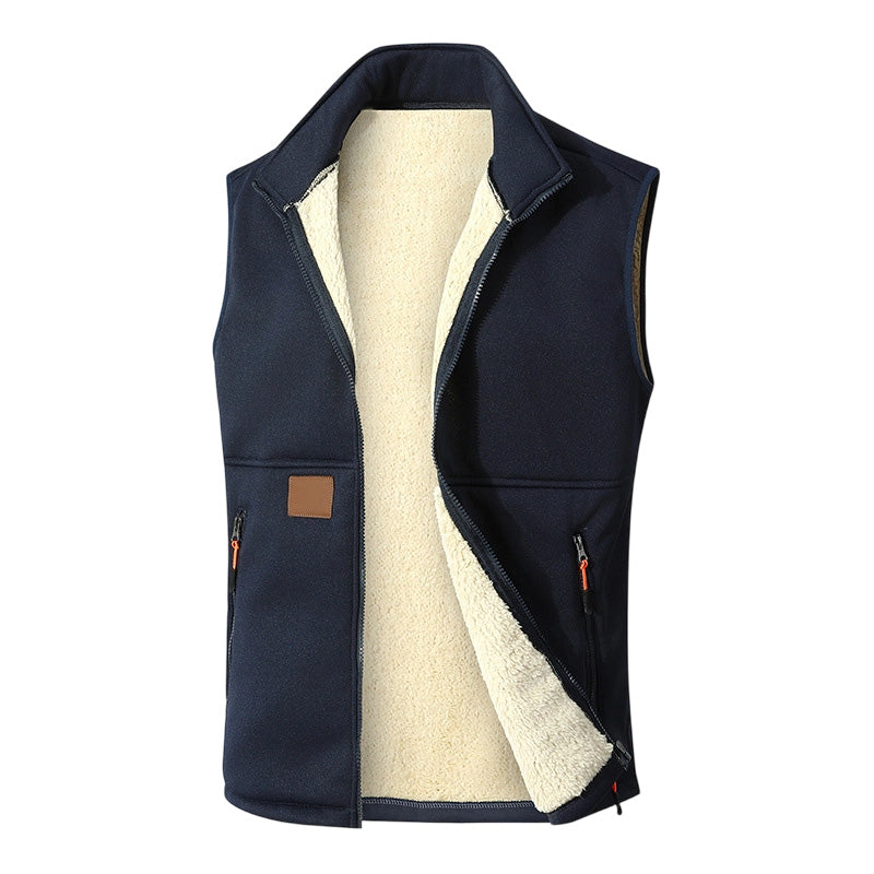 Gilet femme zippé doublé en peluche