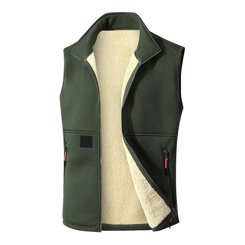 Gilet femme zippé doublé en peluche