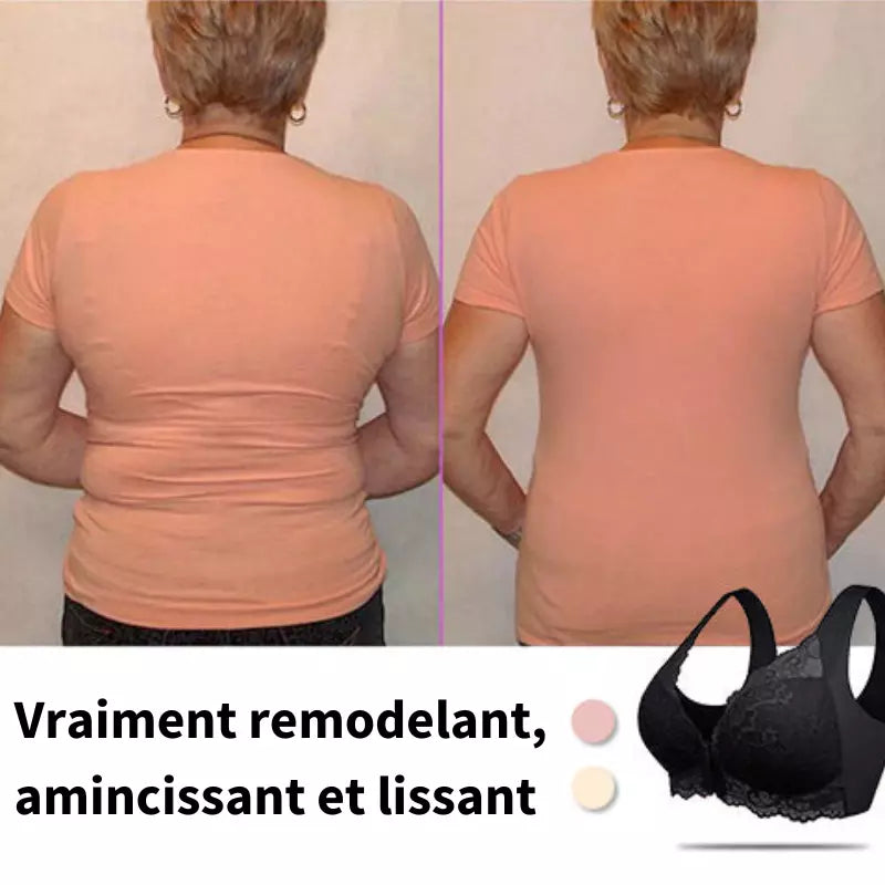 Soutien-gorge sans fil à fermeture frontale – Confort respirant et maintien
