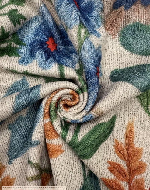 Cardigan femme zippé à imprimé floral
