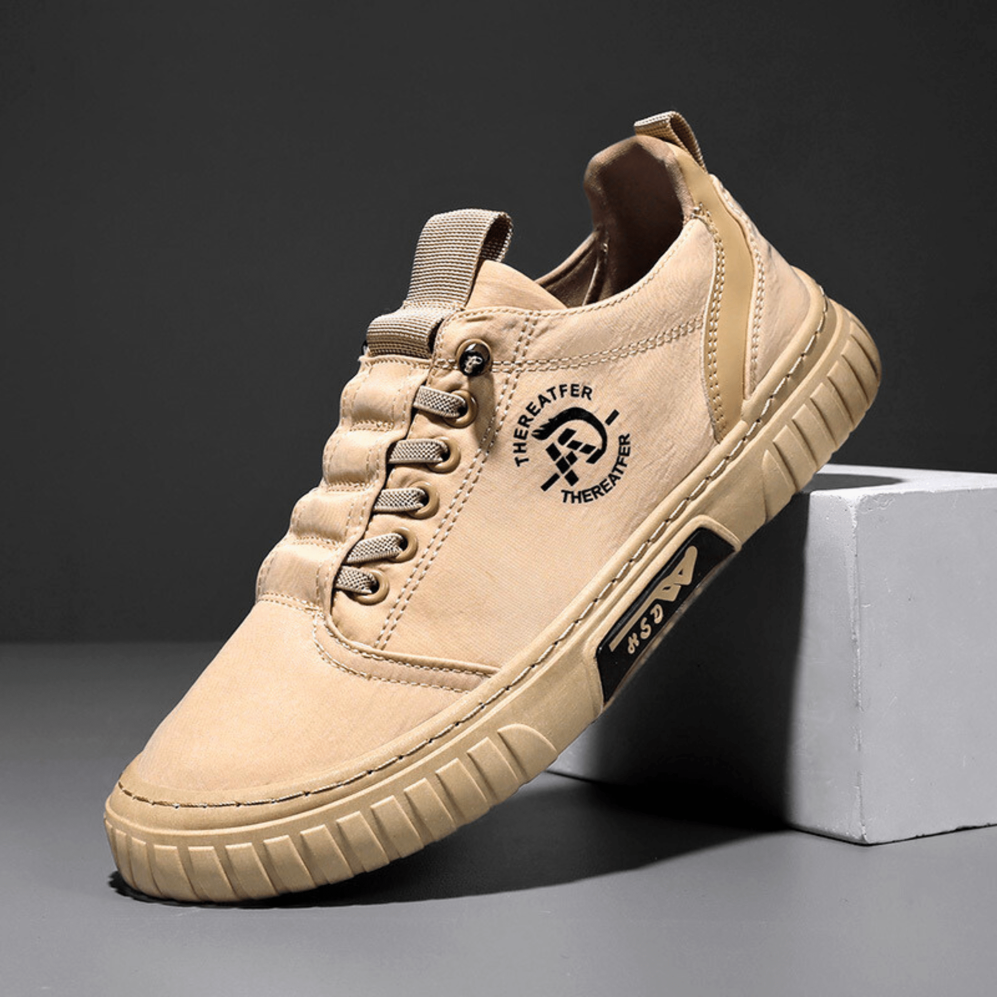 Baskets homme casual à lacets et semelle épaisse