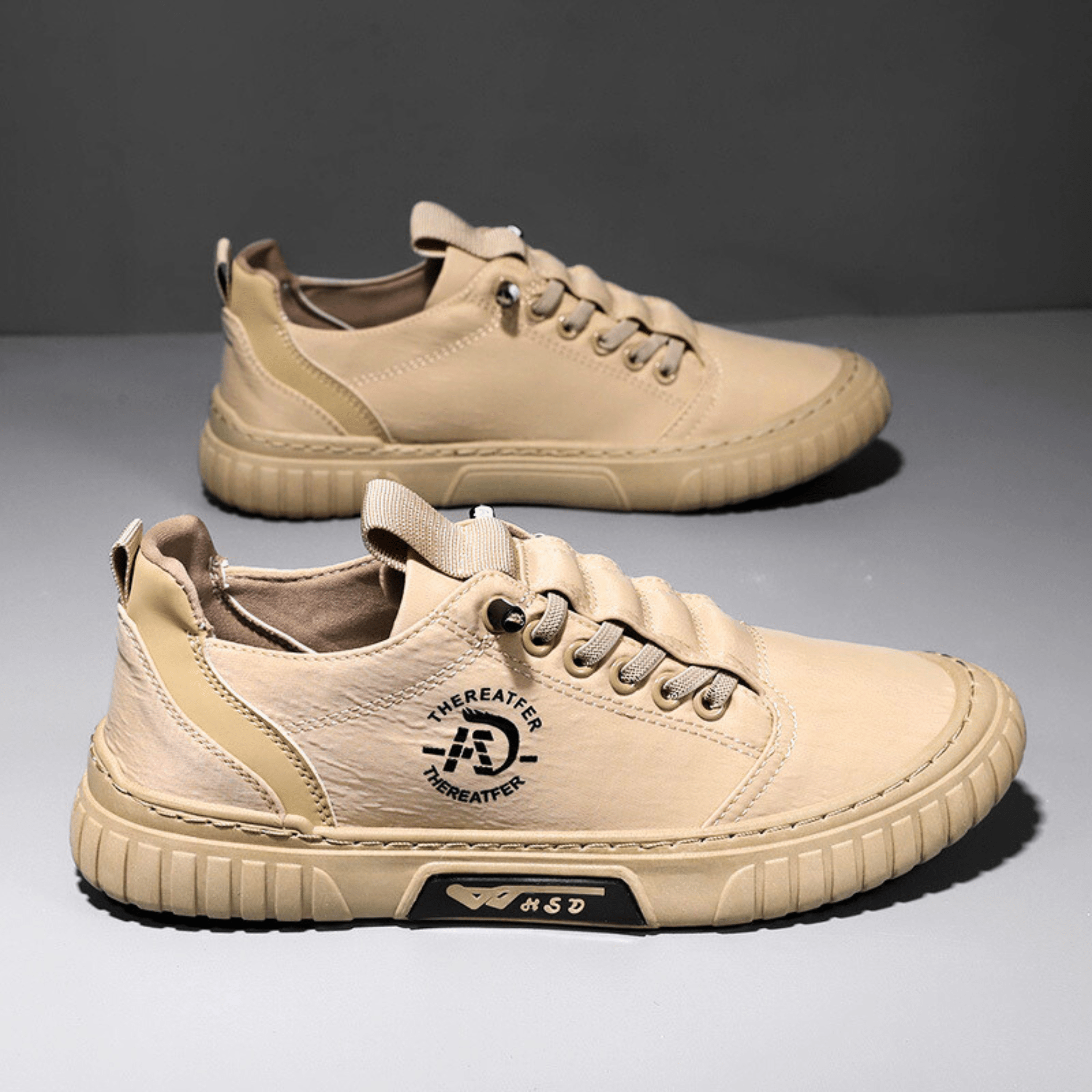 Baskets homme casual à lacets et semelle épaisse