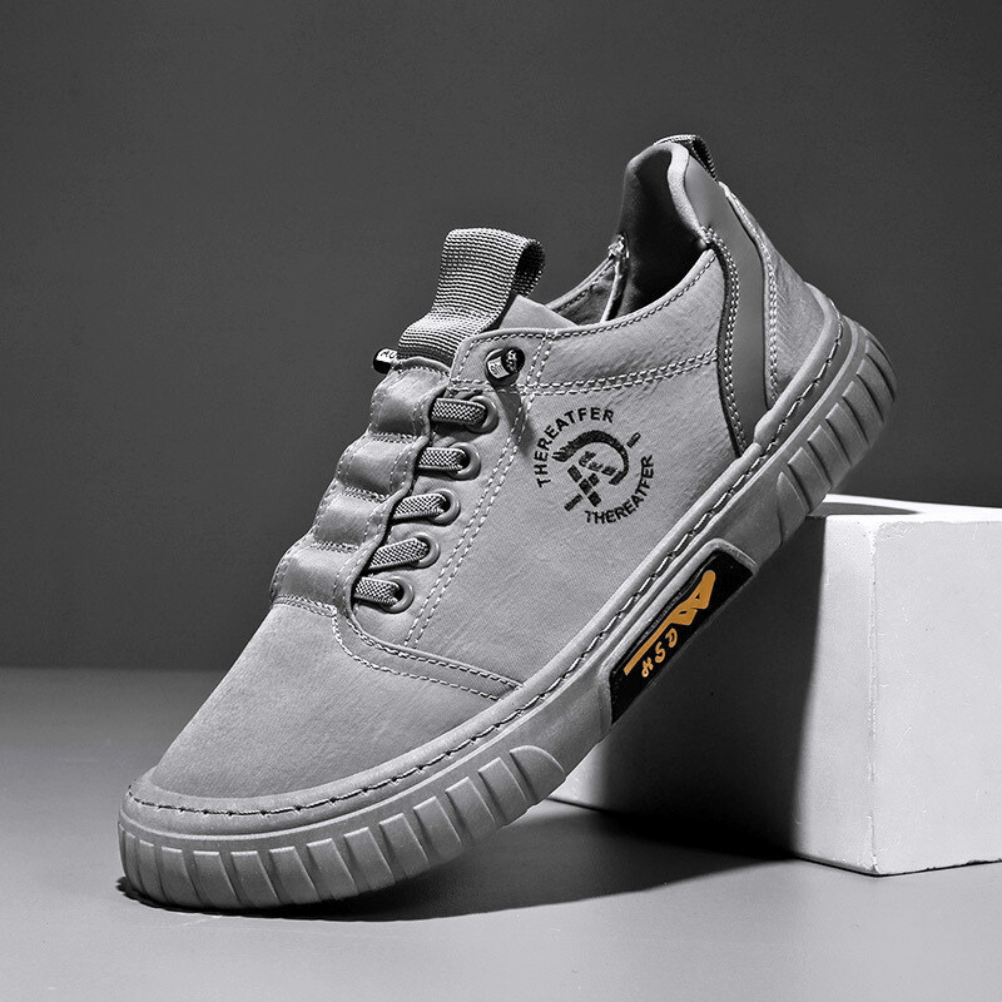 Baskets homme casual à lacets et semelle épaisse