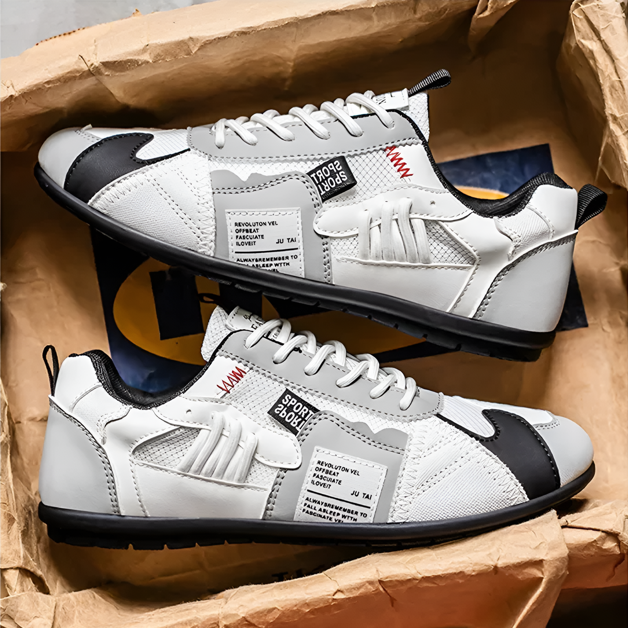 Baskets sport homme légères et respirantes – sneakers confortables au design moderne et rétro