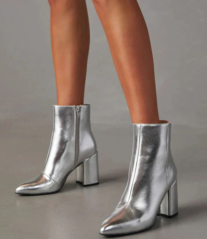 Bottines Femme à Talon Bloc au Style Élégant